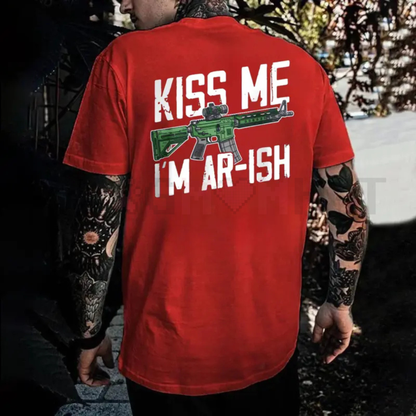 Funny 'Kiss Me I'm AR-ish' St. Patrick's Day Shirt - dogmomhat