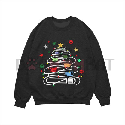 Funny Phlebotomy Christmas Sweatshirt – "Vein Finder" Holiday Graphic Jumper Gift-Dogmomhat