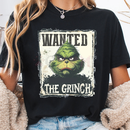 Funny Wanted Grinch Christmas T-Shirt - dogmomhat