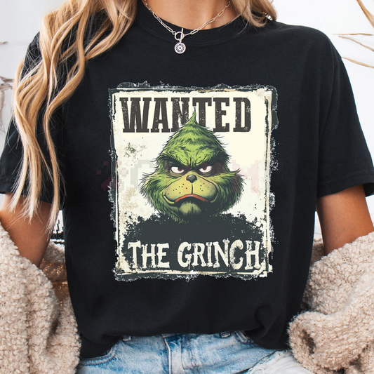 Funny Wanted Grinch Christmas T-Shirt - dogmomhat