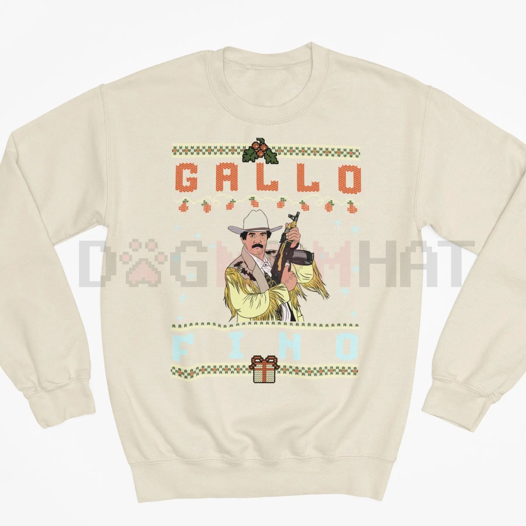 'Gallo Fino' Premium Unisex Sweatshirt – Latin Cultural Pride Jumper, Spanish Slogan Apparel, Cozy Casual Wear - Dogmomhat