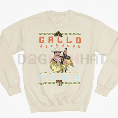 'Gallo Fino' Premium Unisex Sweatshirt – Latin Cultural Pride Jumper, Spanish Slogan Apparel, Cozy Casual Wear - Dogmomhat