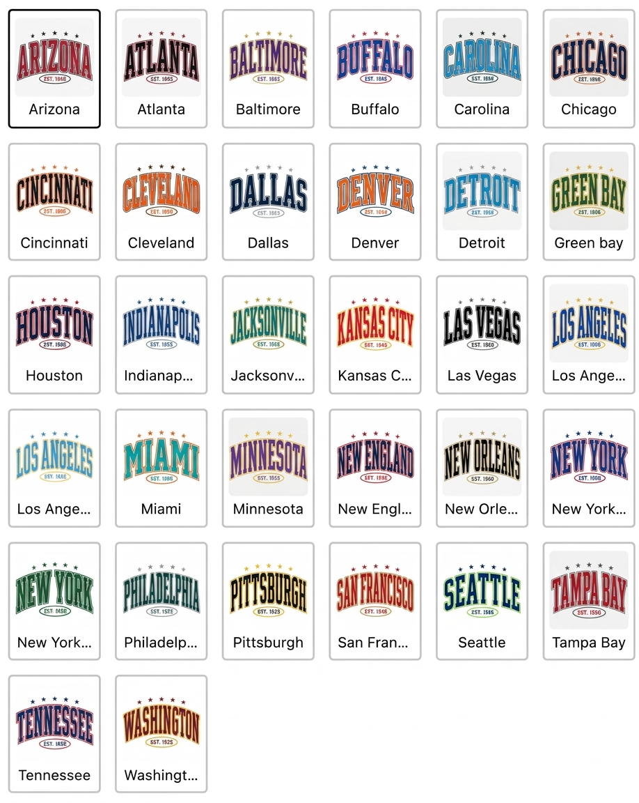 All Team Vintage Football Athletic Sweatshirt - Retro Game Day Sports Crewneck Fleece Pullover