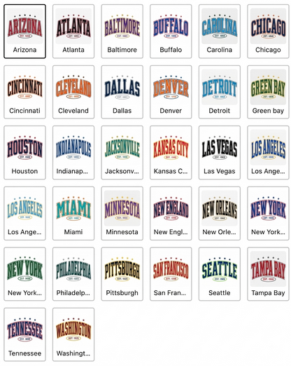 All Team Vintage Football Athletic Sweatshirt - Retro Game Day Sports Crewneck Fleece Pullover