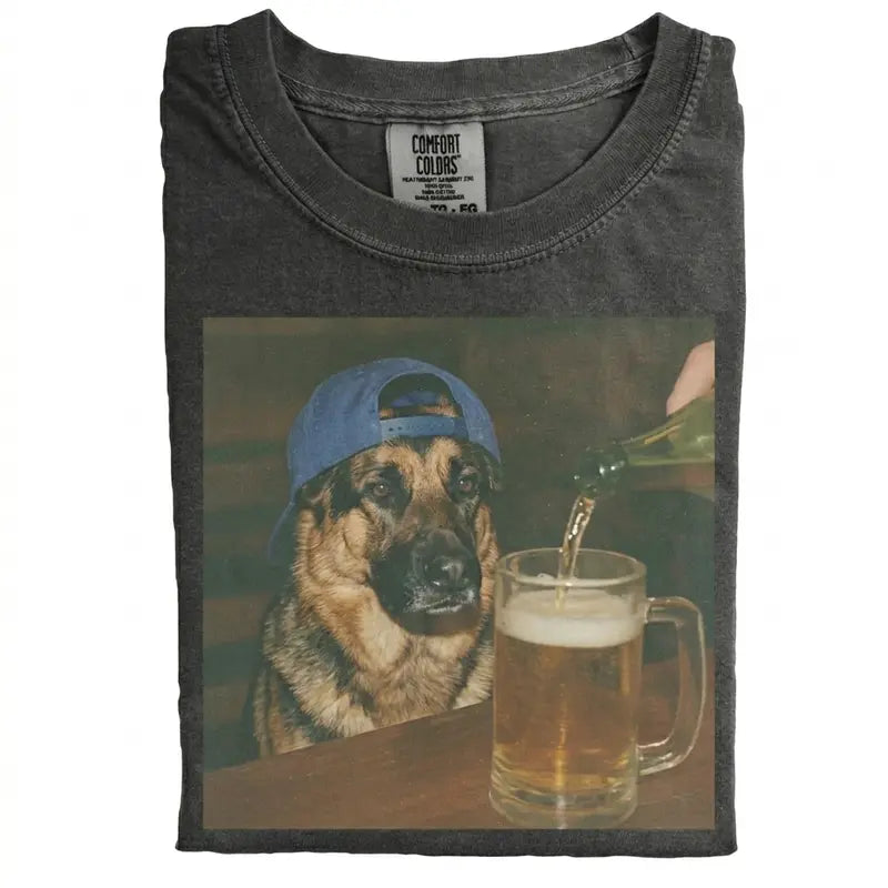 Dog Breeds "Available Beer" Vintage 90s T-Shirt