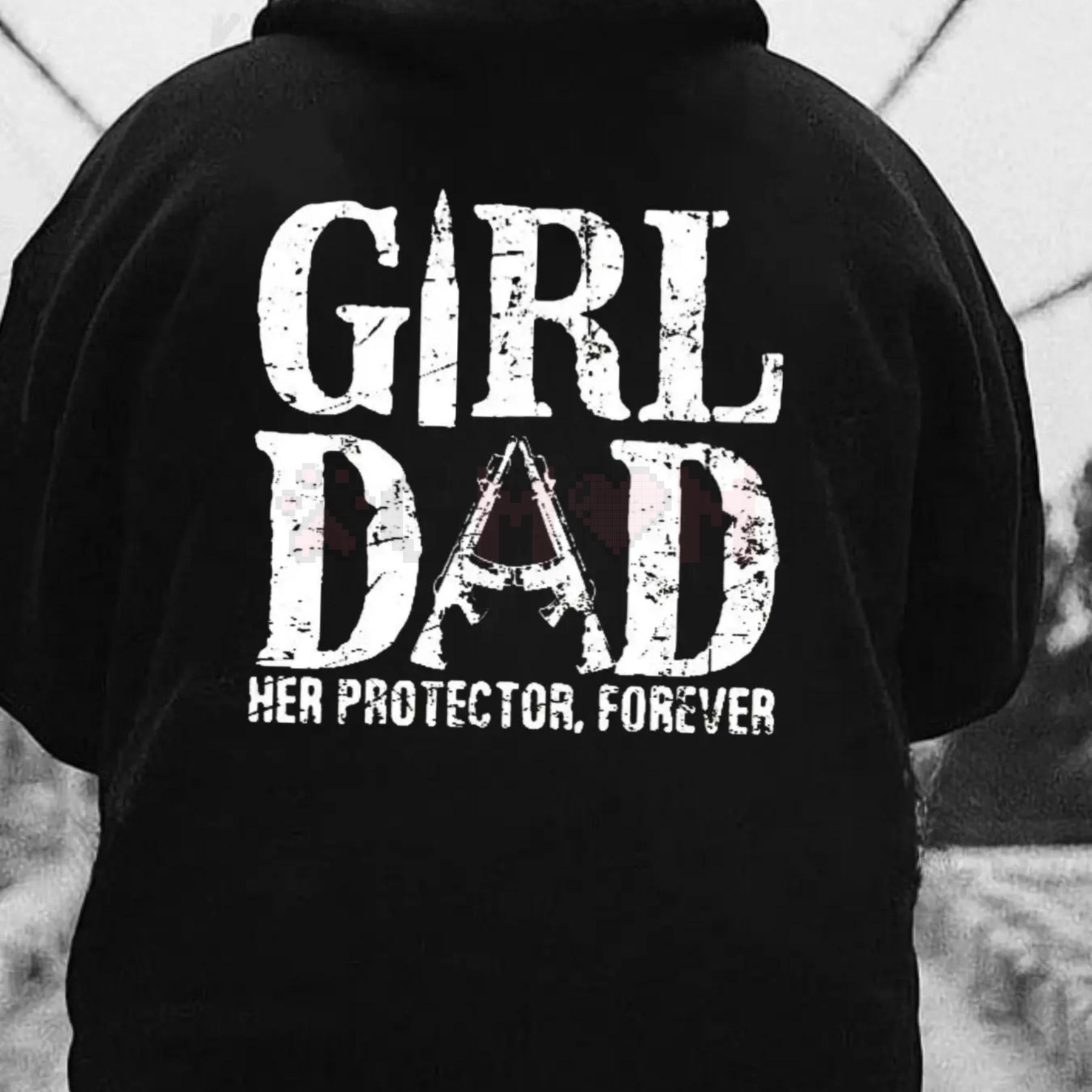 "Girl Dad - Her Protector" Statement Hoodie - dogmomhat