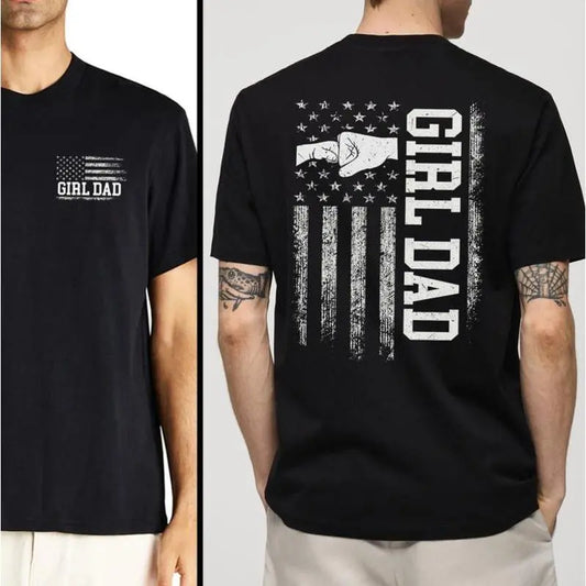 "Girl Dad" T-Shirt - Proud Dad of Girls & Father's Day Gift - Dogmomhat