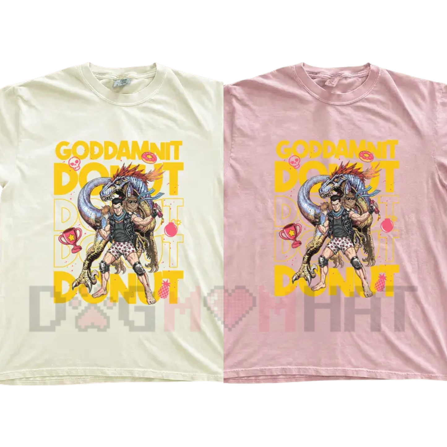 "Goddamnit Donut" T-Shirt – Funny LitRPG Sci-Fi Graphic Tee - Dogmomhat