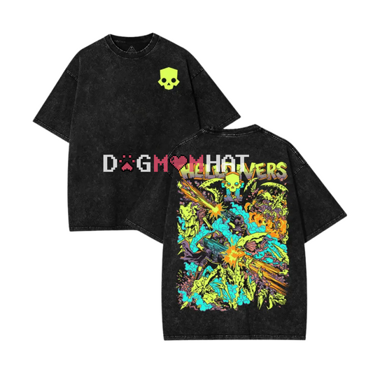 Helldivers 2 "The Taste of Freedom" Men's Washed Unisex T-Shirt - DOGMOMHAT