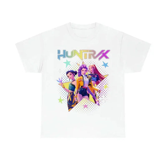 Huntrix Star Shirt – Kpop Huntrix Tee Featuring Mira, Rumi, Zoey & Derpy Tiger, Gift for Fans - Dogmomhat