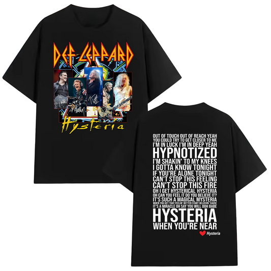 Hysteria Pyromania Rock Shirt – 80s 90s DL Album Unisex T-Shirt - dogmomhat