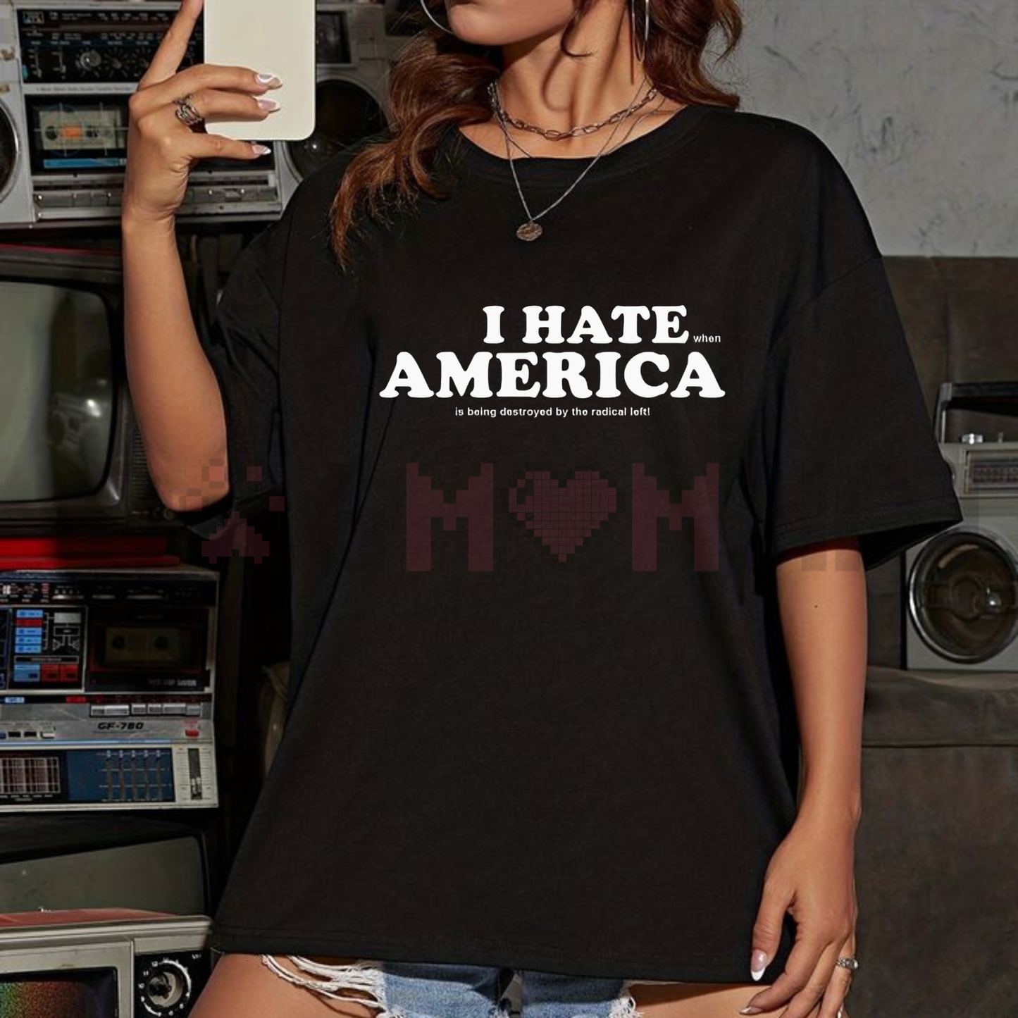 "I HATE AMERICA" TEE – Provocative Political Protest Statement Shirt - dogmomhat