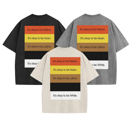 "It’s Okay To Be..." Funny Washed T-Shirt - Dogmomhat