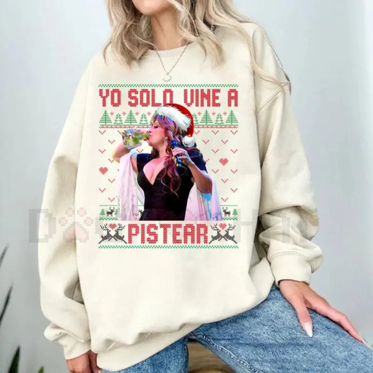 Jenni Rivera "Yo Solo Wine A Pistear" Sweatshirt - dogmomhat