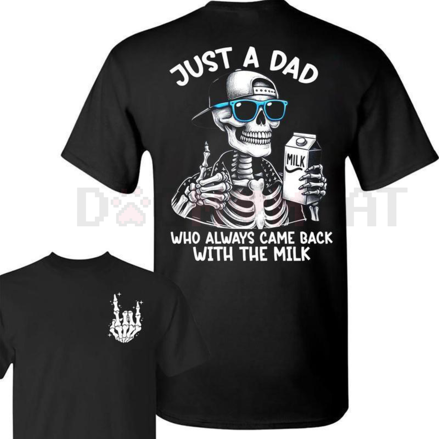 'Just A Dad Who Always Came Back With The Milk' Shirt - dogmomhat