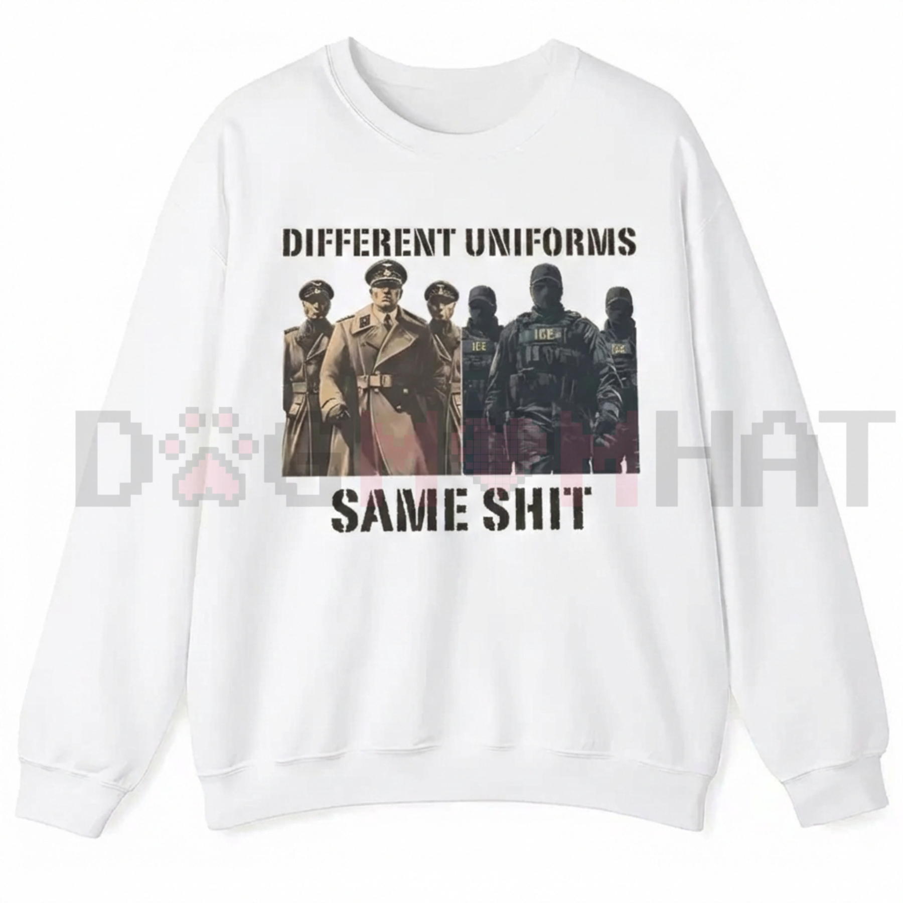 Justice For All Collection – Stop ICE Raids Sweatshirt - dogmomhat