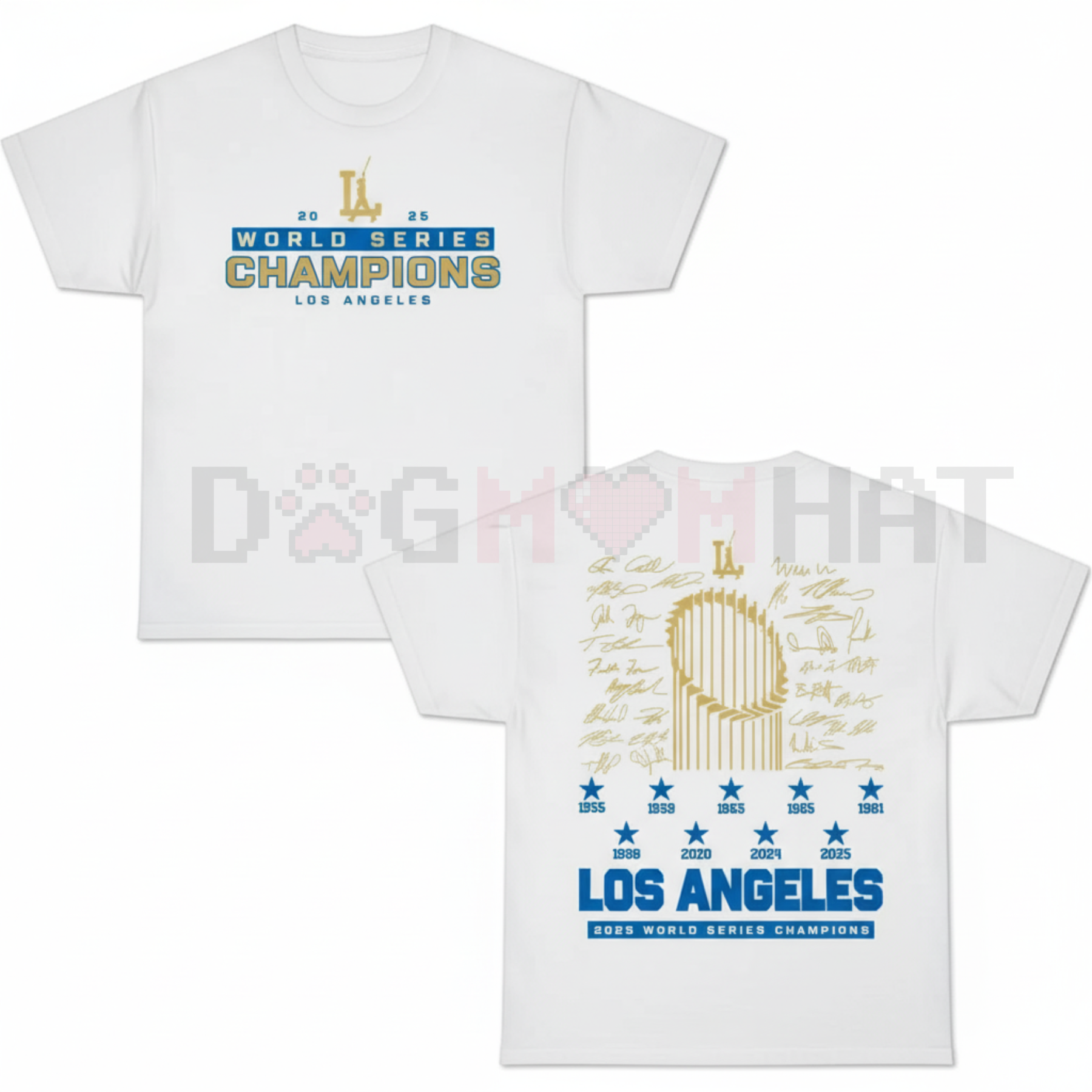 LA Fan Victory Graphic Two-Sided Tee – Unisex Los Angeles Champions Apparel - dogmomhat