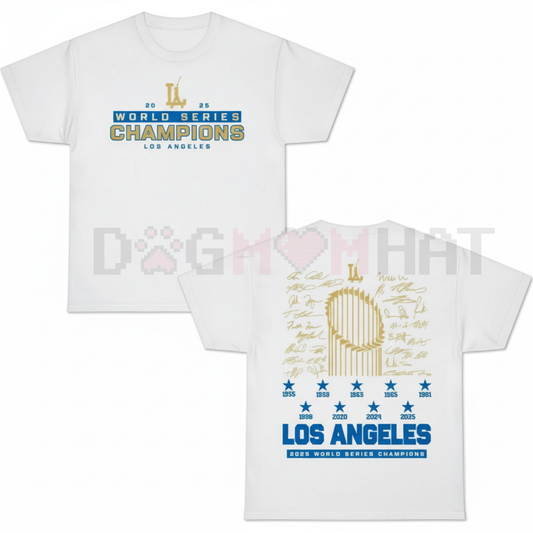 LA Fan Victory Graphic Two-Sided Tee – Unisex Los Angeles Champions Apparel - dogmomhat