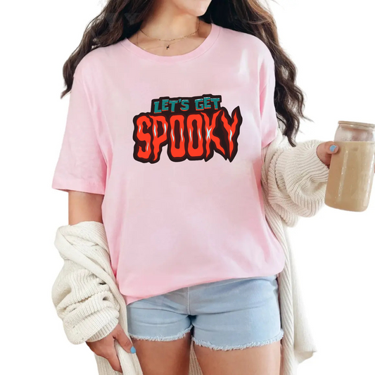 Let’s Get Spooky T-Shirt – Funny Halloween Graphic Tee, Unisex Fall Shirt for Ghost Season & Costume Parties - Dogmomhat