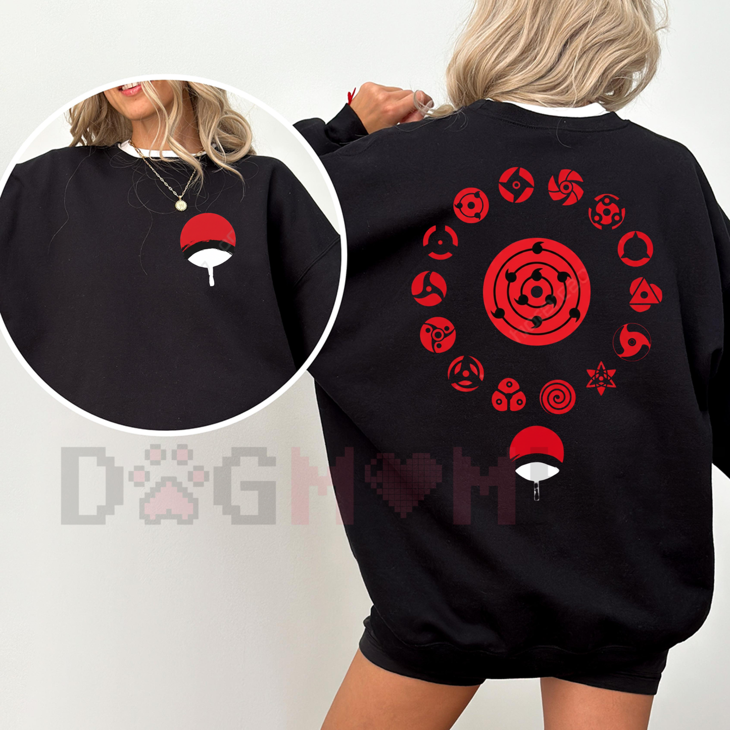 Limited Uchiha Clan Sharingan Eyes Sweatshirt - dogmomhat