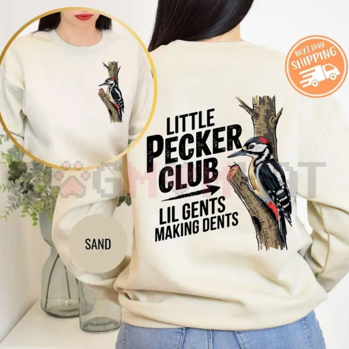 "Little Pecker Club" Funny Sweatshirt - dogmomhat
