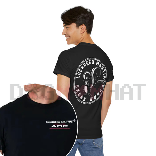 Lockheed Martin Skunk Works 2-Sided T-Shirt - Dogmomhat