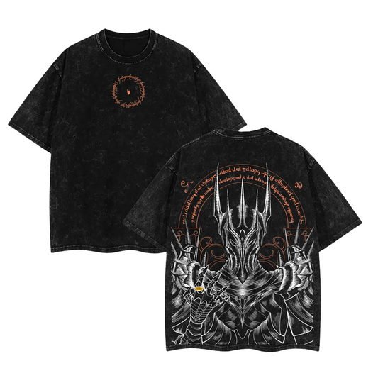 Lord Sauron Vintage T-Shirt – Retro Lord of the Rings Graphic Tee for Movie Fans & Streetwear Lovers - Dogmomhat