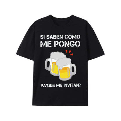 Men's Funny Spanish Quote T-Shirt – Beer Mug Graphic & Slogan Tee - Dogmomhat