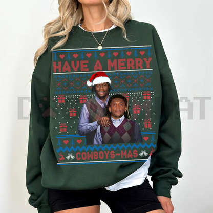 Merry "Pickens Lamb" Christmas Ugly Graphic Sweatshirt - dgmomhat