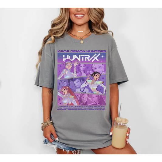 My Kpop Demon Hunters Comic Style Shirt – Trendy K-Pop Idol Graphic Tee for Fans, Unisex Cotton - dogmomhat
