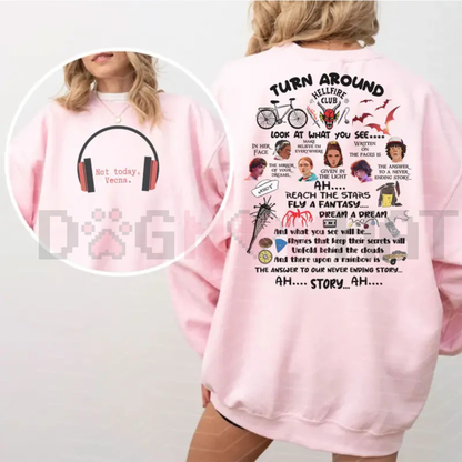 "Not Today Vecna" Funny Sweatshirt - dogmomhat