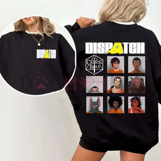 Official Dispatch Game Character Merch Sweatshirt – Double-Sided Streetwear Jumper-Dogmomhat