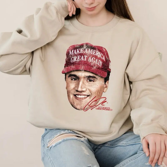 Patriotic Charlie Kirk Graphic T-Shirt – Unisex Vintage Style Apparel, Conservative Fan Tee - DOGMOMHAT