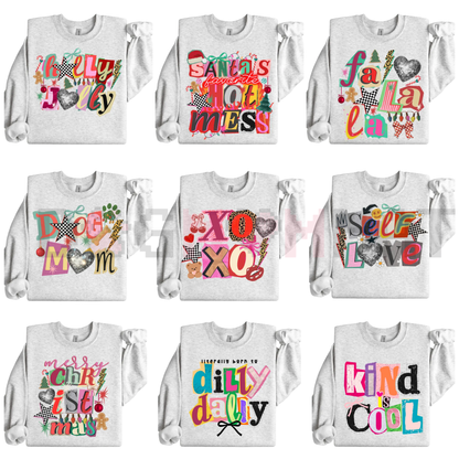 Preppy Girl Collage Y2K Sweatshirt - dogmomhat