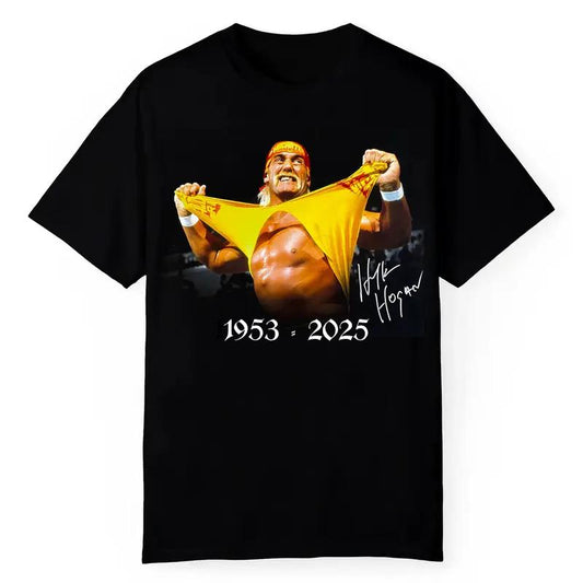 R.I.P Hulk Hogan Tribute T-Shirt – Memorial Wrestling Tee for Fans, Vintage Graphic Shirt - Dogmomhat