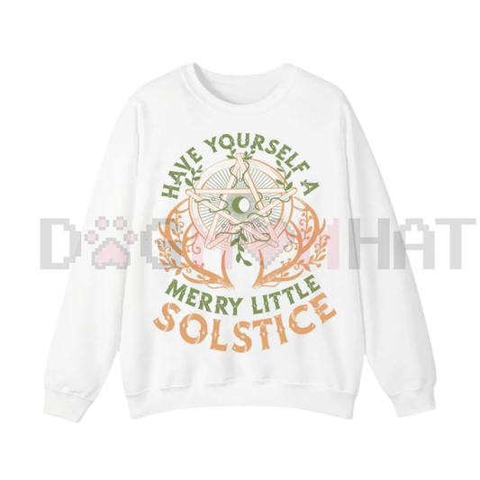 Rustic Yule Winter Solstice Sweatshirt - dogmomhat