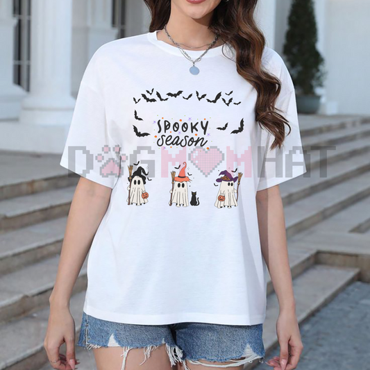 "Spooky Boo" Ghost T-Shirt – Cute Halloween Tee, Unisex Spooky Season Apparel - Dogmomhat