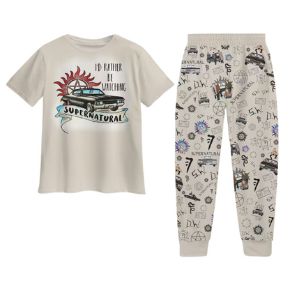 Supernatural Pajamas Set - Winchester Brothers PJs for Women & Men, Matching Family Gift - DOgmomhat