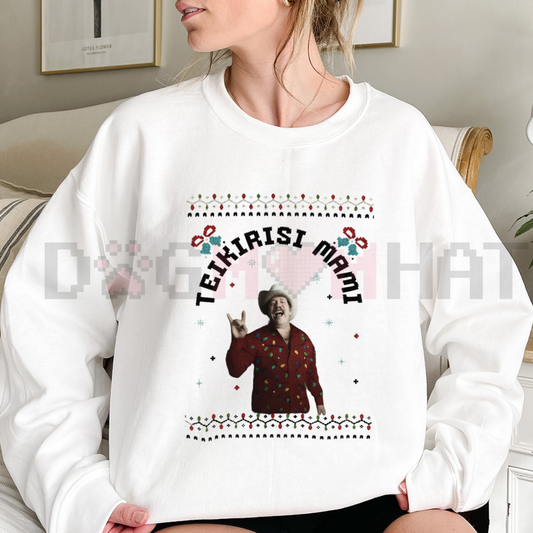 "Teikirisi Mami" Sweatshirt – Funny Spanglish Quote Jumper - dogmomhat