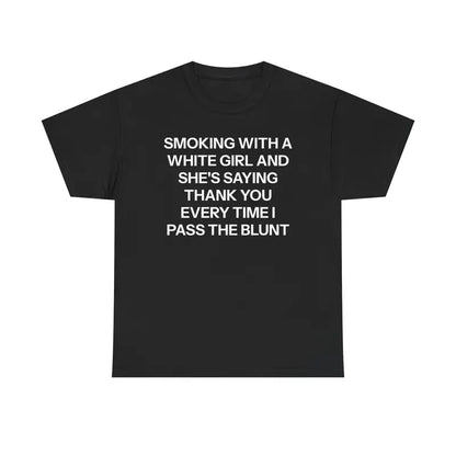 "Thank You" T-Shirt - Minimalist Slogan Tee, Unisex Cotton Graphic Shirt - DOgmomhat
