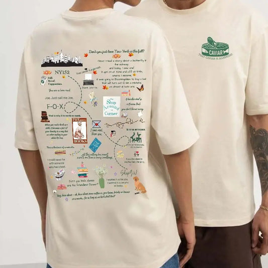 "That Caviar Is a Garnish" T-Shirt – You've Got Mail, Shop Around the Corner Vintage, NYC Love Story Tee - dogmomhat