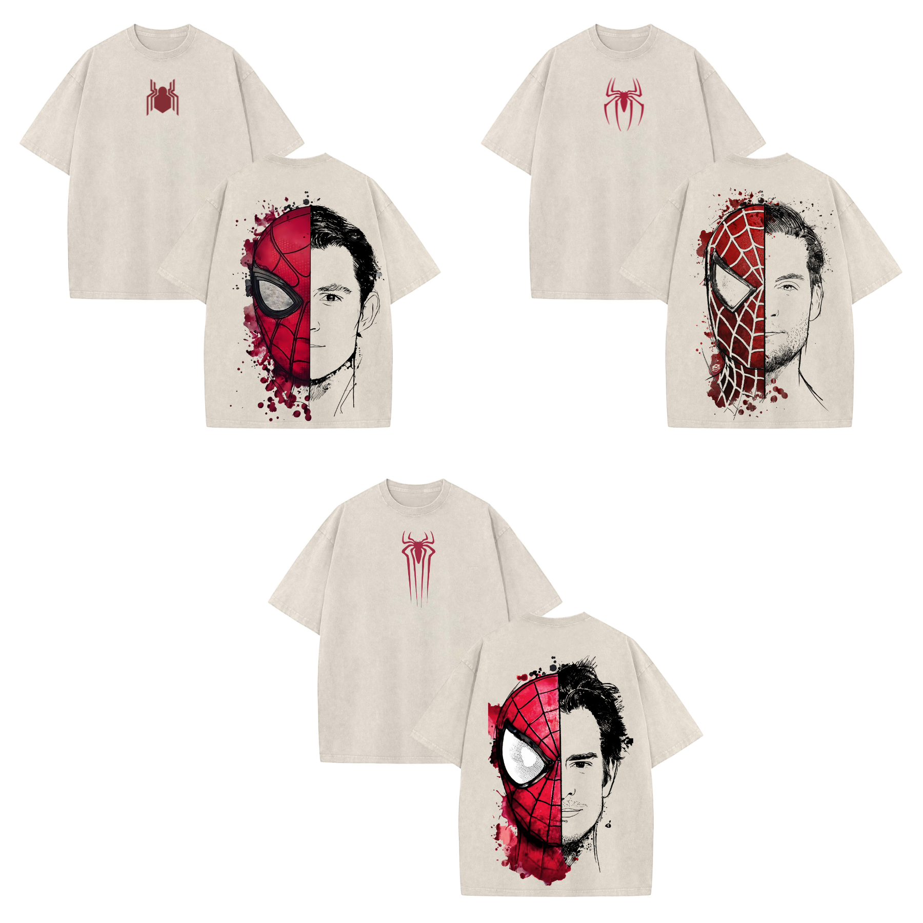 The Dark Style Trio Spidey T-Shirt – No Way Home Graphic Tee - Dogmomhat