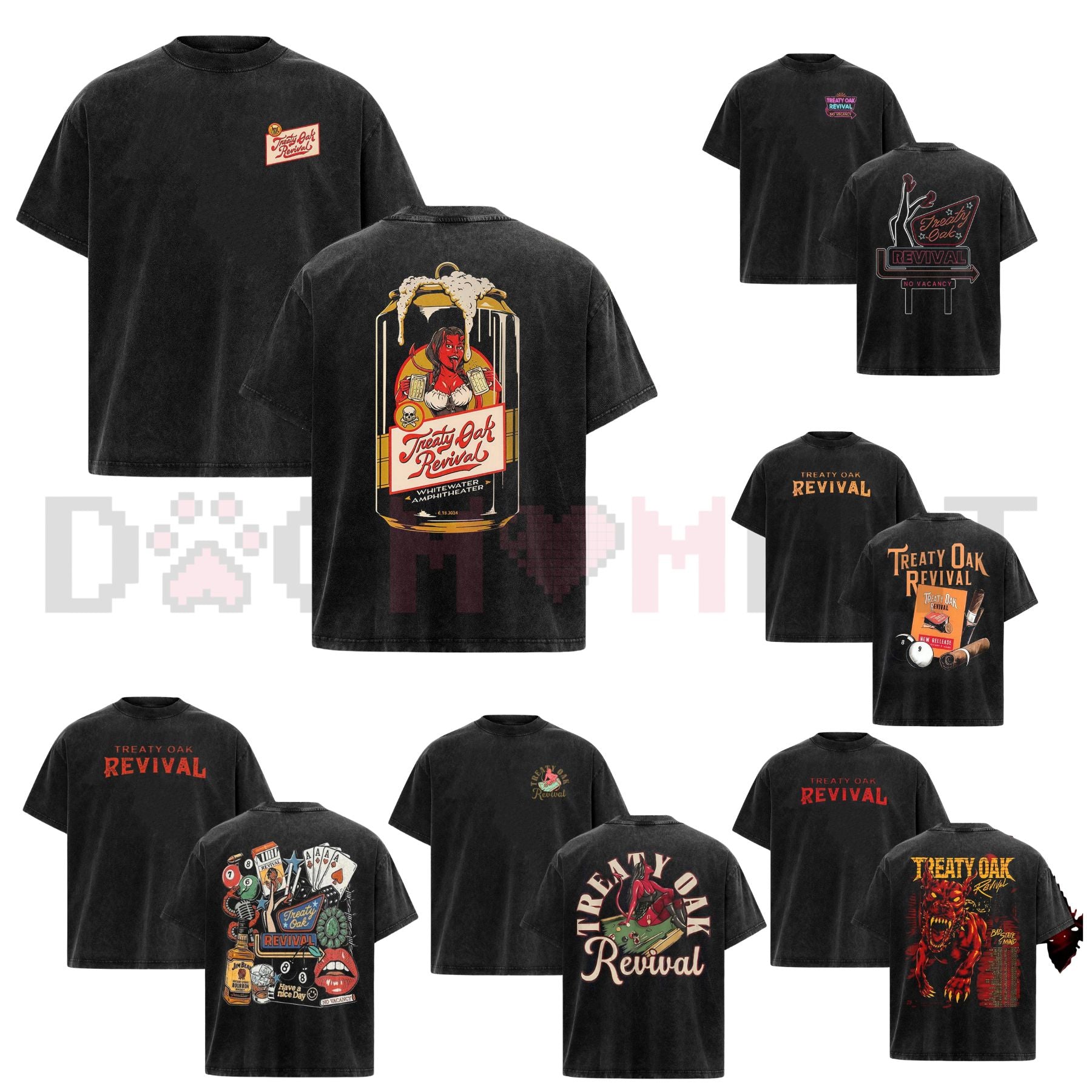 Treaty Oak Revival T-Shirt – Retro Rock Band Shirt, Vintage Music Graphic Tee, Unisex Cotton - Dogmomhat