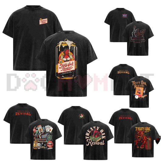 Treaty Oak Revival T-Shirt – Retro Rock Band Shirt, Vintage Music Graphic Tee, Unisex Cotton - Dogmomhat
