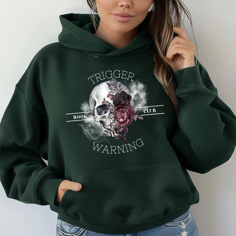 "Trigger Warning Reading" Hoodie – Dark Romance Book Lover Shirt