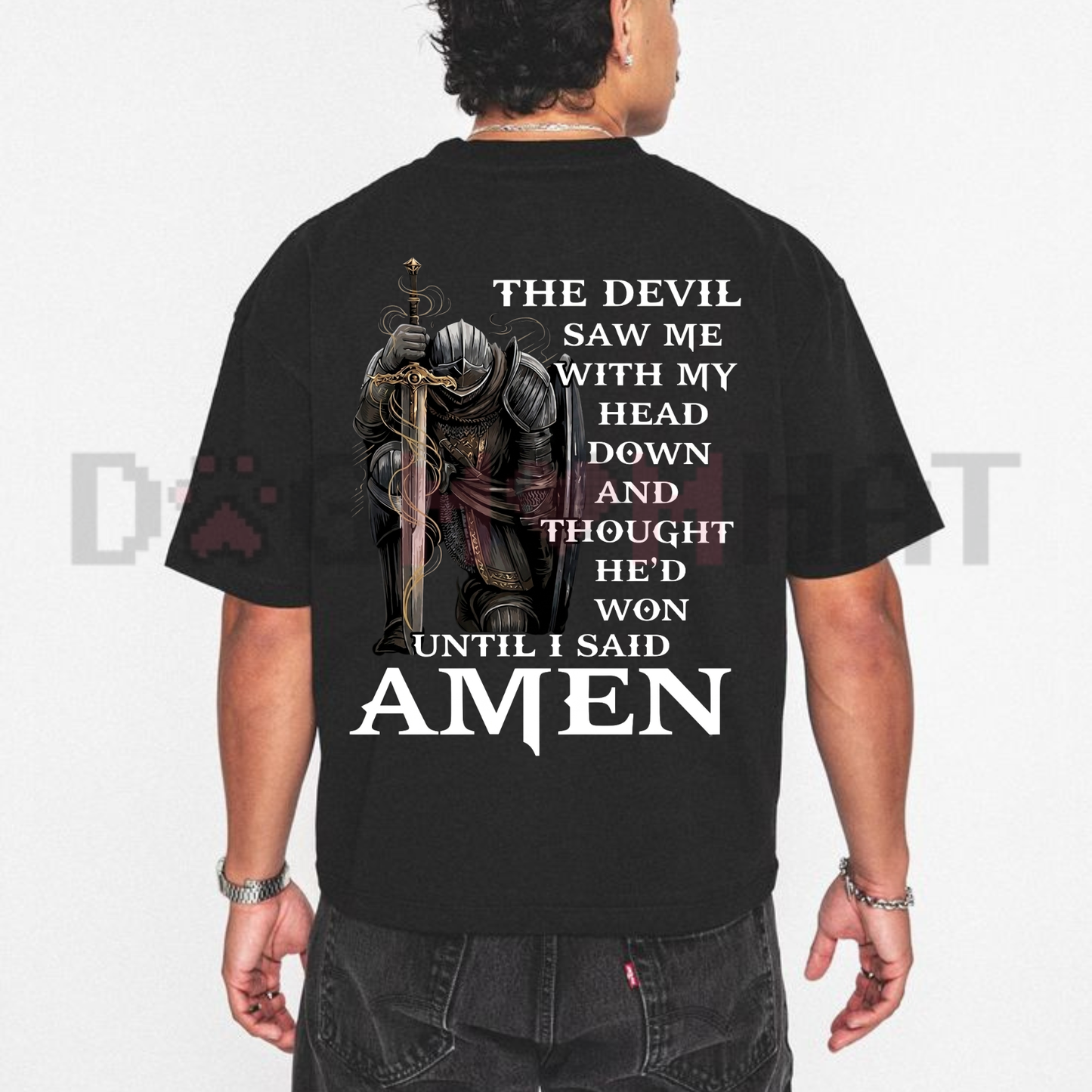 "Until I Said Amen" Spiritual Warfare Tee - dogmomhat