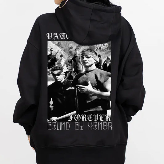 "Vatos Locos Forever" Chicano Clothing Hoodie – Old Movie Gangster Streetwear - Dogmomhat

