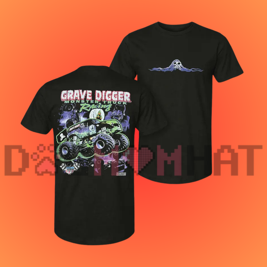 Vintage 1999 Grave Digger Monster Truck T-Shirt - Dogmomhat
