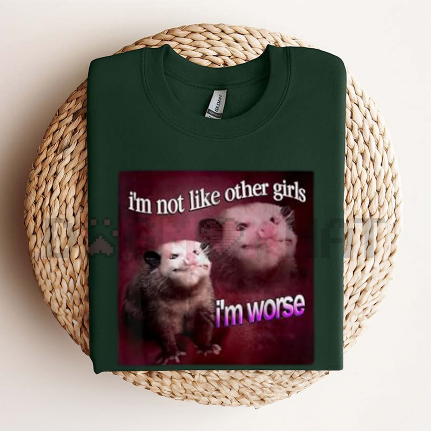 Vintage 90s WACKY OPOSSUM T-SHIRT – Retro Cartoon Graphic & Nostalgic Pop Culture Tee-Dogmomhat