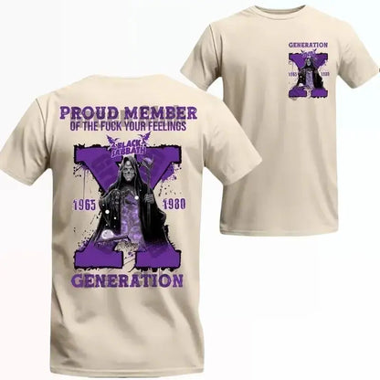Vintage Black Sabbath Gen-X Attitude T-Shirt – Bold Rock-Inspired Unisex Tee, Full Sizes & Colors - Dogmomhat
